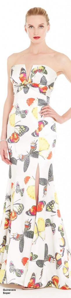  butterflies print dress