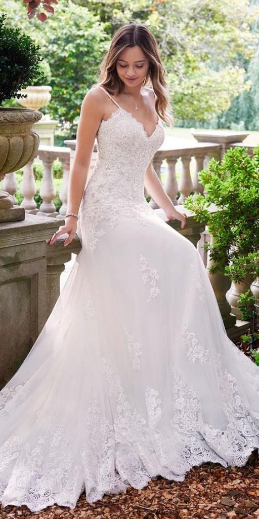 white wedding lace dress