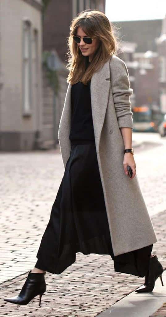 culottes with coat