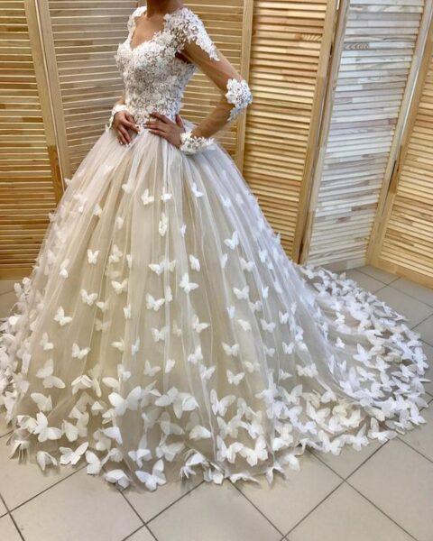  wedding butterfly dress
