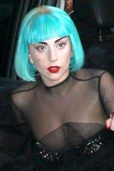 lady Gaga blue hair
