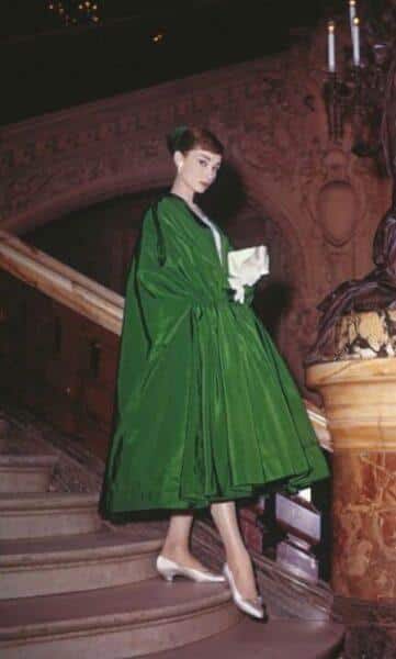 green oversized dress
