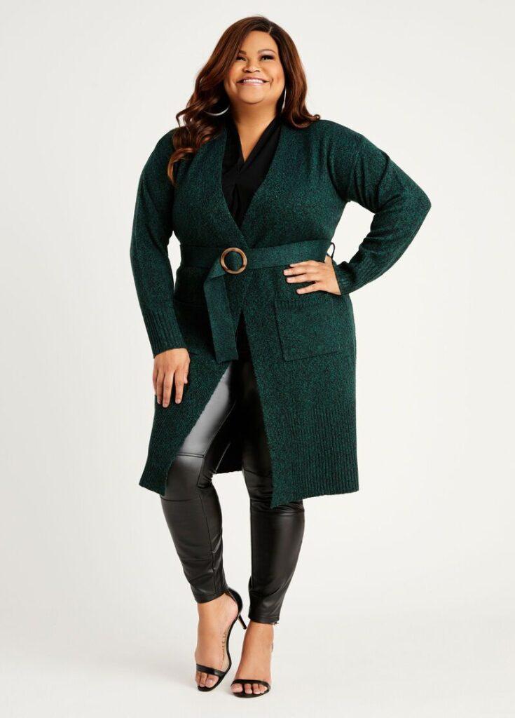 how to choose plus size cardigan