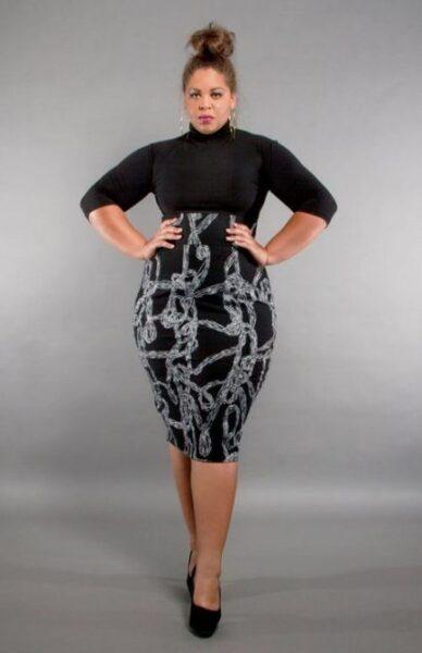 What to wear with plus size pencil-skirts