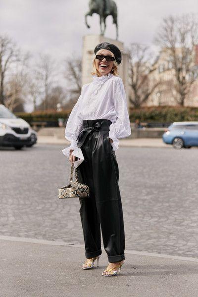 What to wear leather trousers with