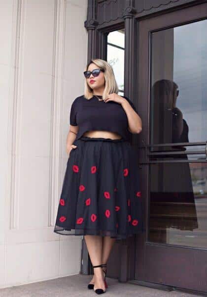Crop top for plus size