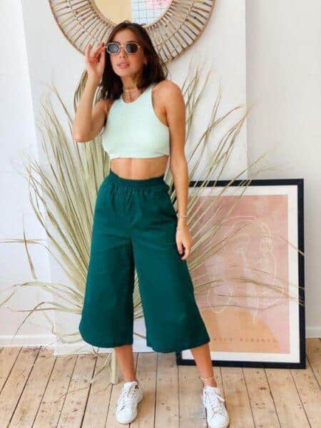 what to wear gaucho pants with