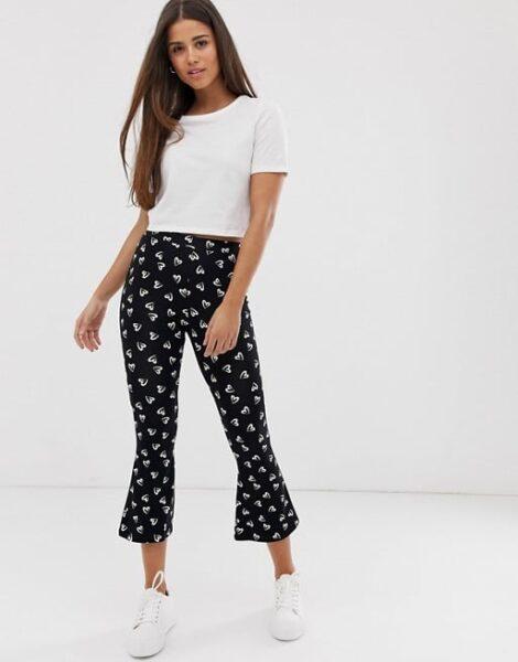 cropped flare pants