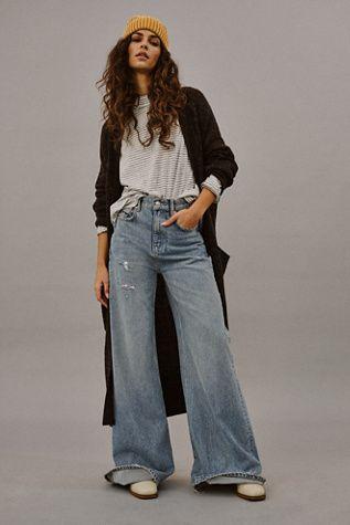 women's wide leg jeans