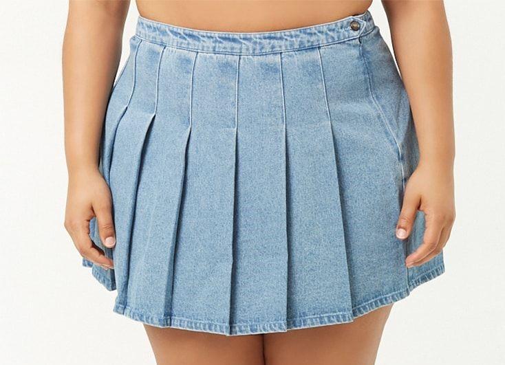 pleated skirts for plus size women