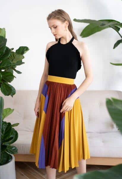 fashionable pleated skirts 2022