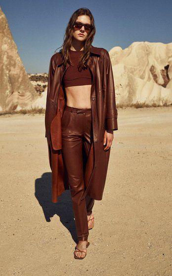 trendy leather pants 2022
