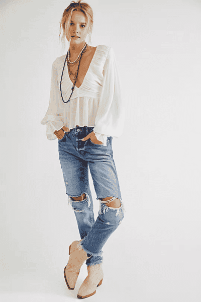 Ripped Women's Relaxed Jeans